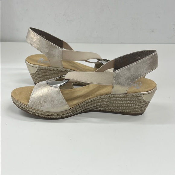 New Rieker FANNI Wedge Sandals Size EU 39( US 8) - Picture 5 of 10